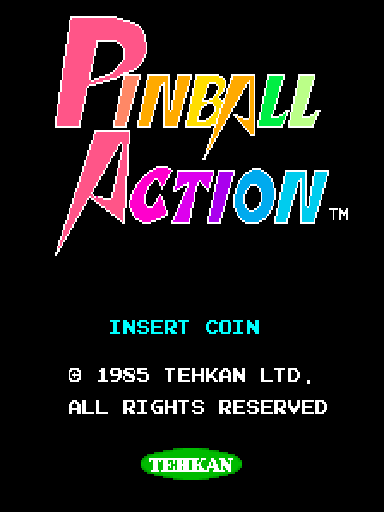 Pinball Action (set 2) Title Screen
